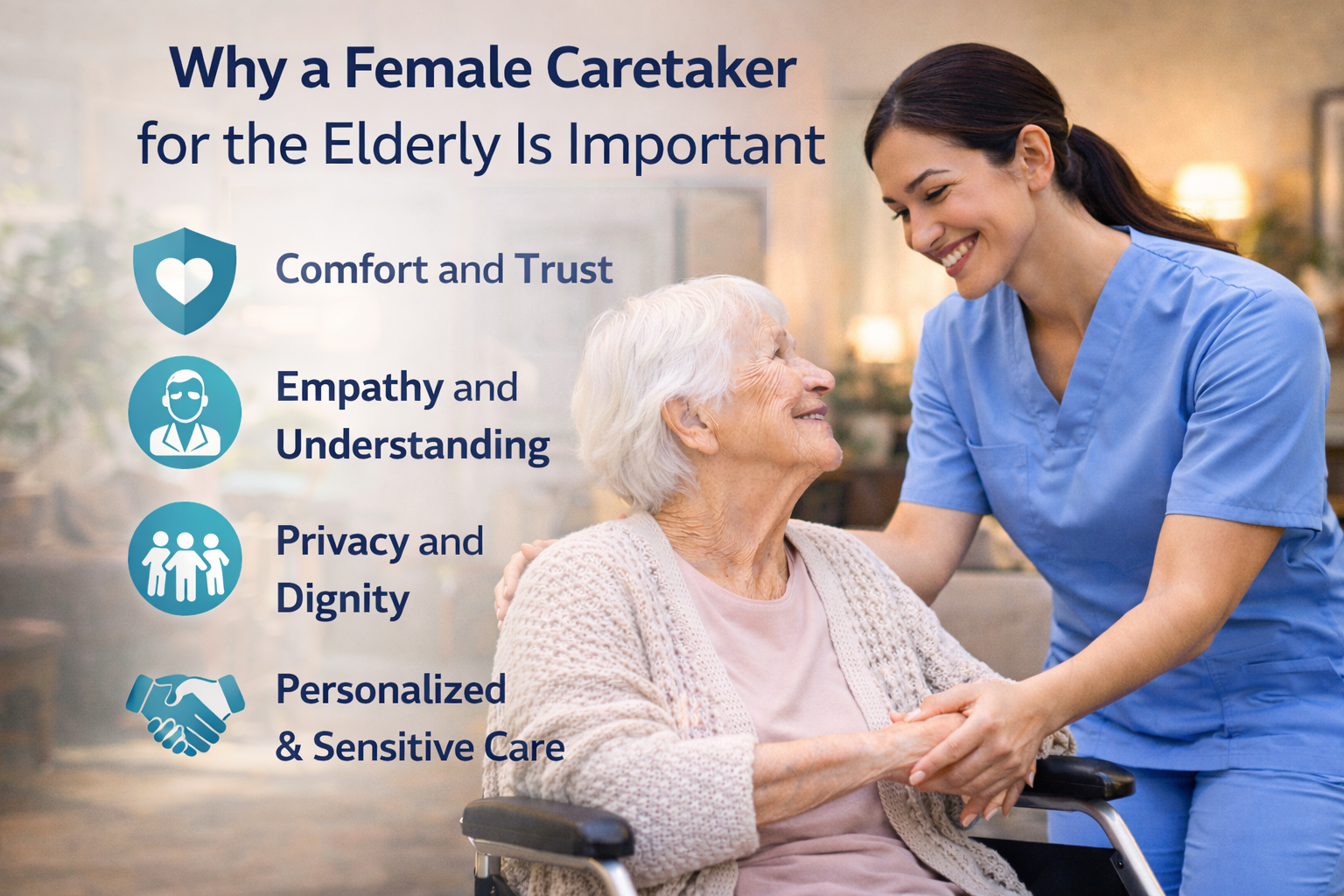 Why a Female Caretaker for the Elderly Is Important
